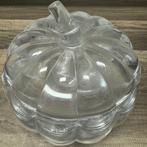 Other - Glass pumpkin bowl